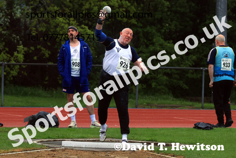 Shot Putt, 2026 North Eastern Track and Field Champs, Shildon, County Durham. Photo: David T. Hewitson/Sports for All Pics